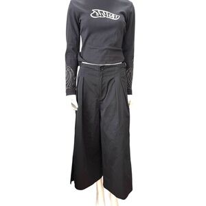 The Feral Made In Canada Wide Leg Black Pants